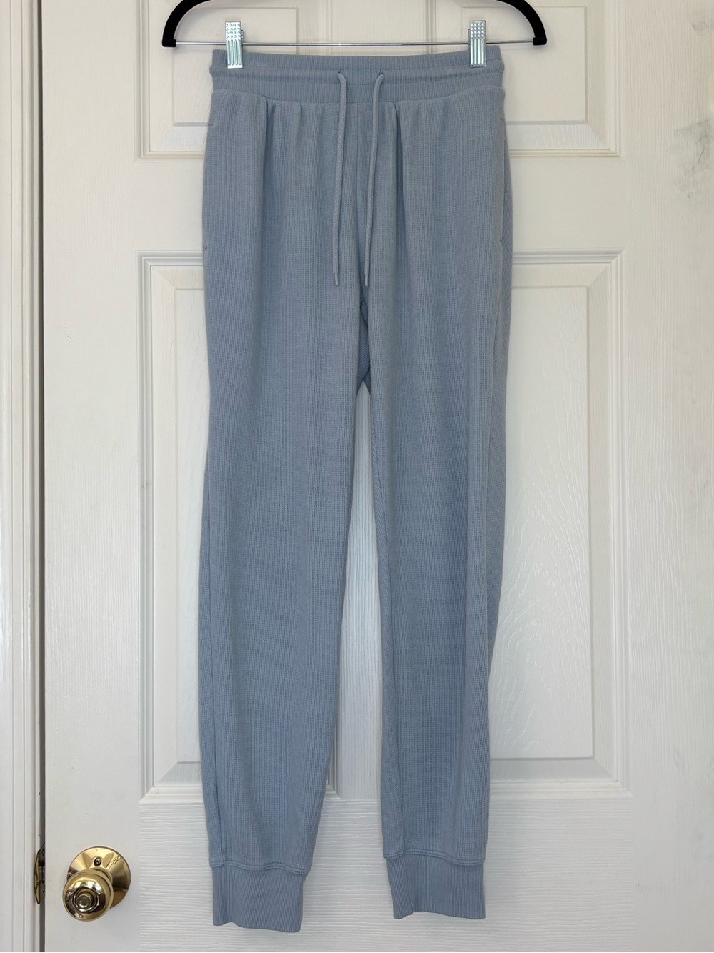 Aritzia Sunday Best Cotton Blend Baby Waffle Knit Joggers with Back Pocket
